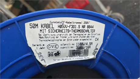 Kunststoff-Kabeltrommel NR 8844 - ID: 45-MMW